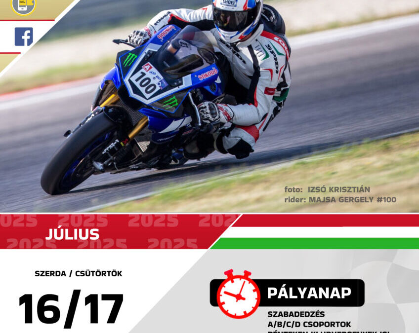 2025.JÚL.16+17. Slovakiaring Nyílt-Nap és KLUB versenyek